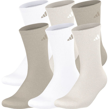adidas Men's Athletic Cushioned 6-Pack Crew Socks