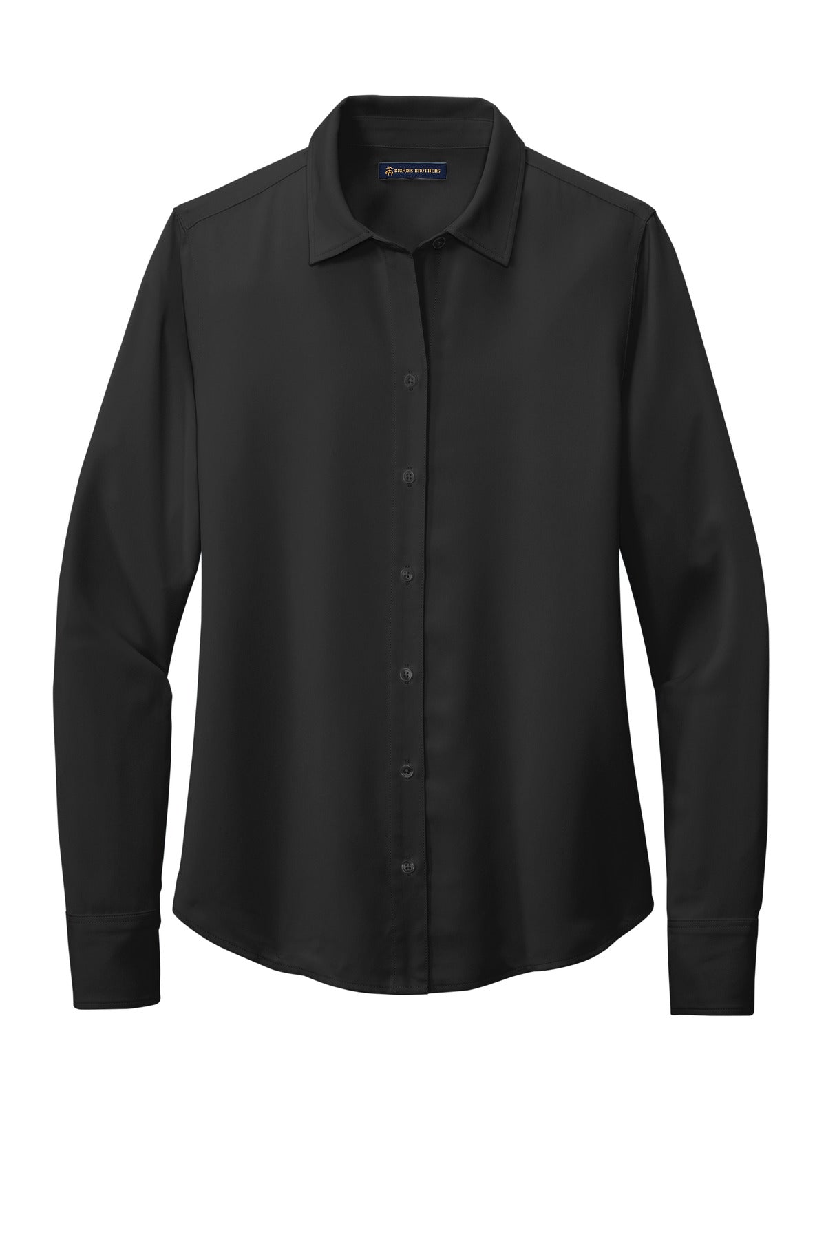 Brooks Brothers Women's Full-Button Satin Blouse. BB18007 Brooks Brothers
