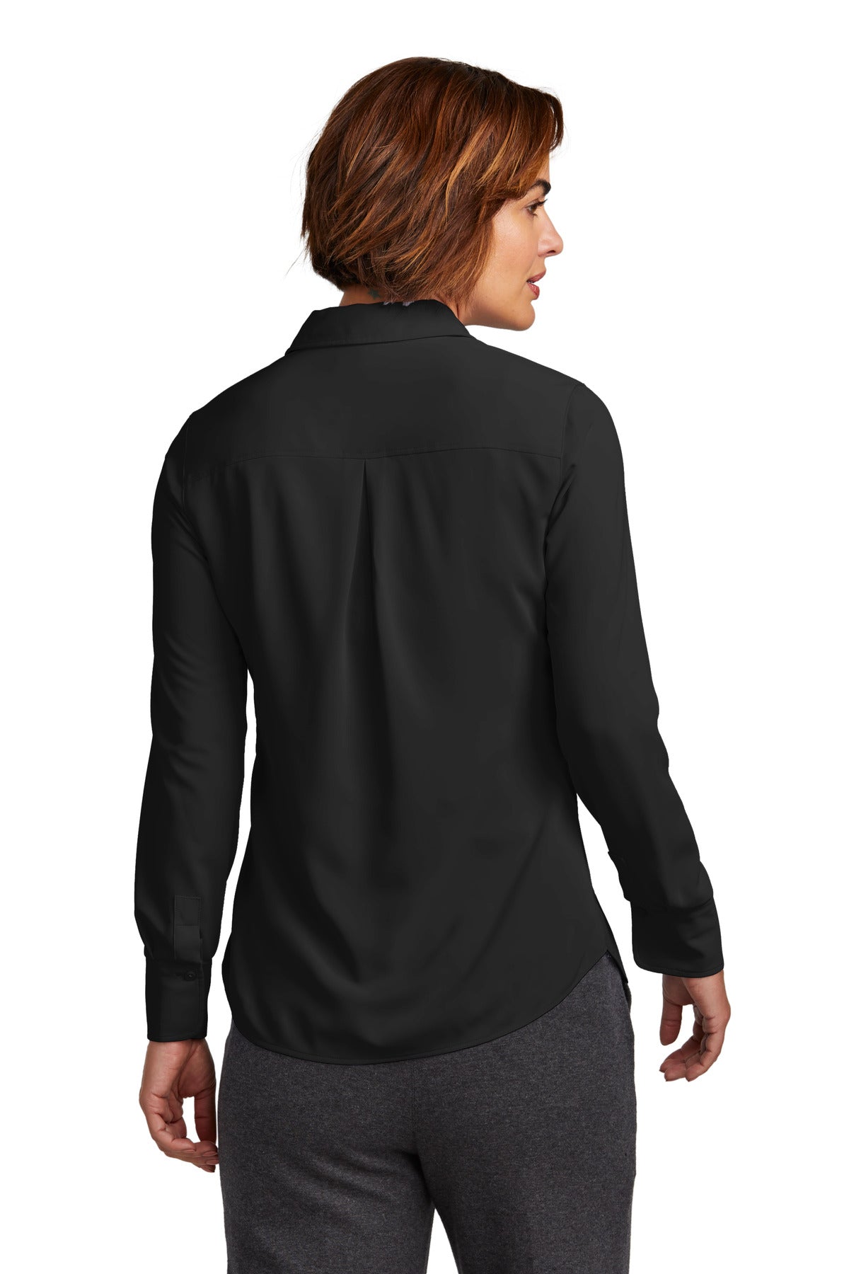 Brooks Brothers Women's Full-Button Satin Blouse. BB18007 Brooks Brothers