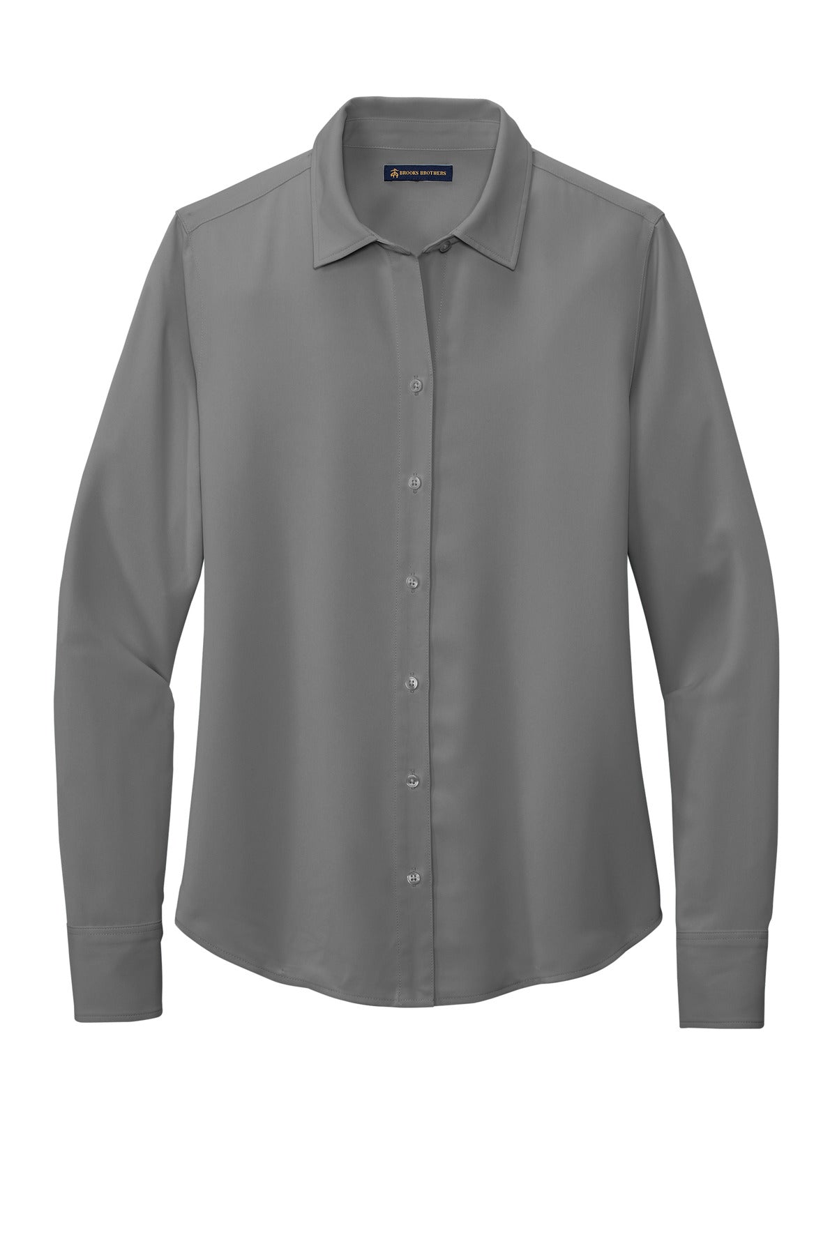 Brooks Brothers Women's Full-Button Satin Blouse. BB18007 Brooks Brothers