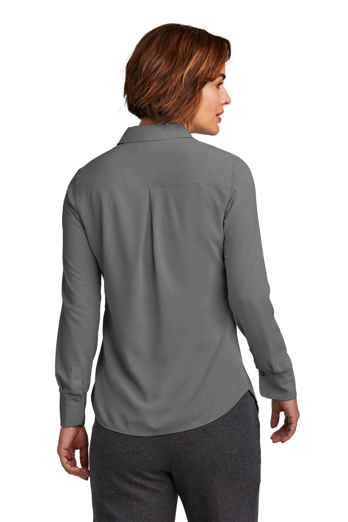 Brooks Brothers Women's Full-Button Satin Blouse. BB18007 Brooks Brothers