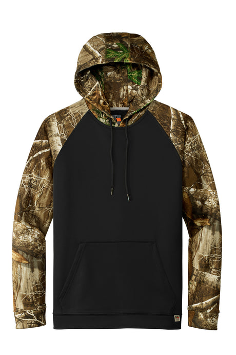 Russell Outdoors Realtree Performance Colorblock Pullover Hoodie. RU451 Russell Outdoors