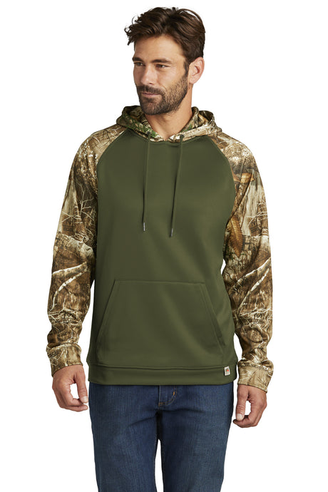 Russell Outdoors Realtree Performance Colorblock Pullover Hoodie. RU451 Russell Outdoors