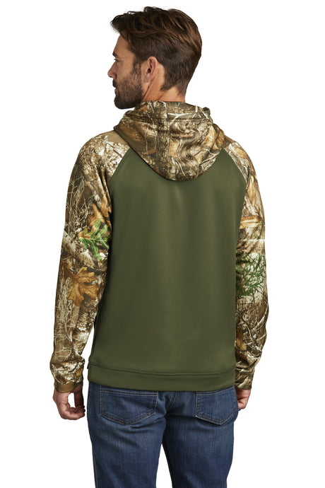Russell Outdoors Realtree Performance Colorblock Pullover Hoodie. RU451 Russell Outdoors