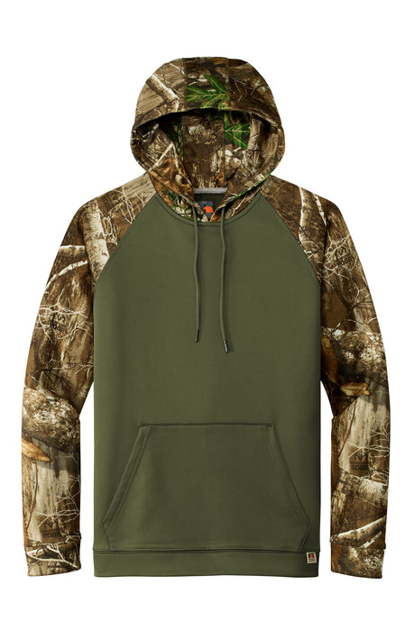 Russell Outdoors Realtree Performance Colorblock Pullover Hoodie. RU451 Russell Outdoors