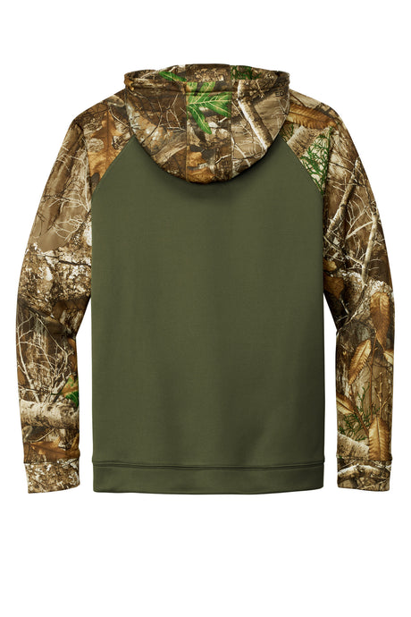 Russell Outdoors Realtree Performance Colorblock Pullover Hoodie. RU451 Russell Outdoors