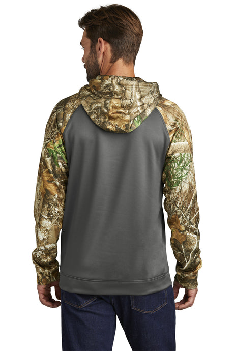 Russell Outdoors Realtree Performance Colorblock Pullover Hoodie. RU451 Russell Outdoors