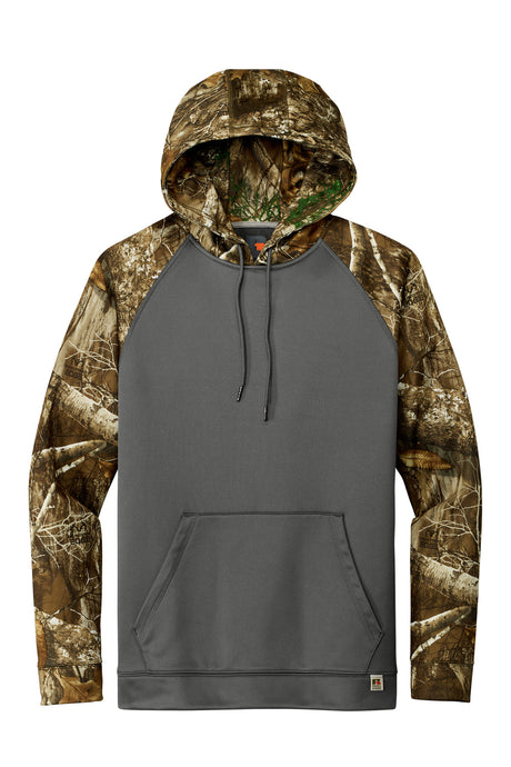 Russell Outdoors Realtree Performance Colorblock Pullover Hoodie. RU451 Russell Outdoors