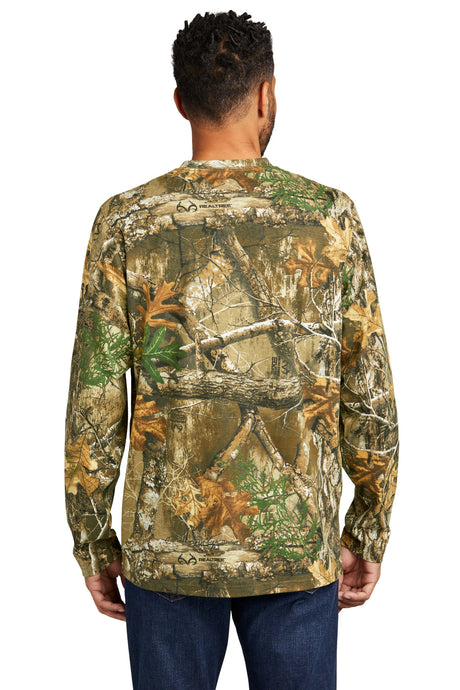Russell Outdoors Realtree Long Sleeve Pocket Tee. RU100LSP Russell Outdoors