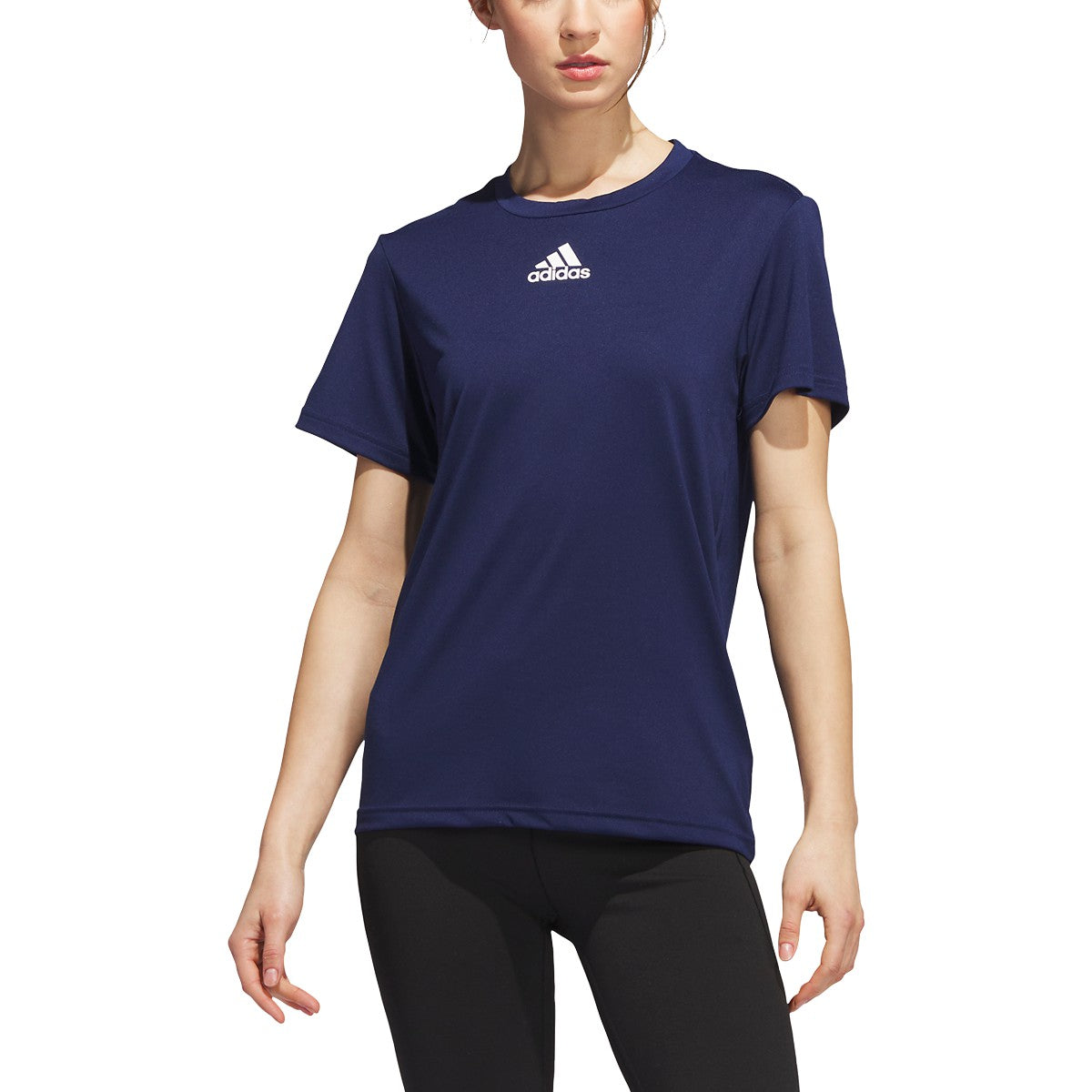 adidas Women's Short Sleeve Pregame BOS Tee Shirt 1 of 2 adidas