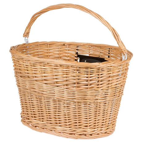 M-Wave BA-FW Clip Stem Wicker Basket Bicycle Accessories Packs/Racks/Baskets