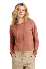 District Women's   Perfect Tri   Midi Long Sleeve Hoodie DT1390L