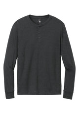 District Mens Perfect Tri Long Sleeve Henley DT145 District