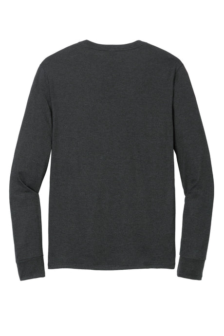 District Mens Perfect Tri Long Sleeve Henley DT145 District