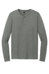 District Mens Perfect Tri Long Sleeve Henley DT145 District