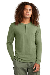 District Mens Perfect Tri Long Sleeve Henley DT145 District