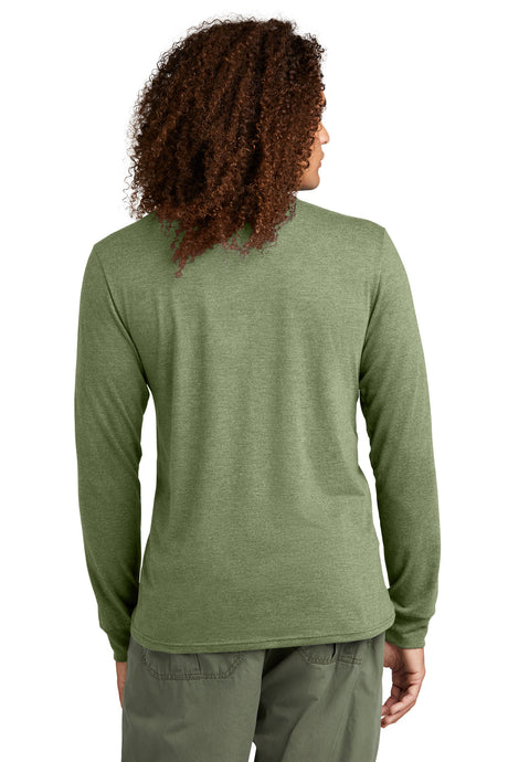 District Mens Perfect Tri Long Sleeve Henley DT145 District