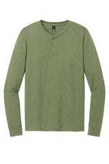 District Mens Perfect Tri Long Sleeve Henley DT145 District