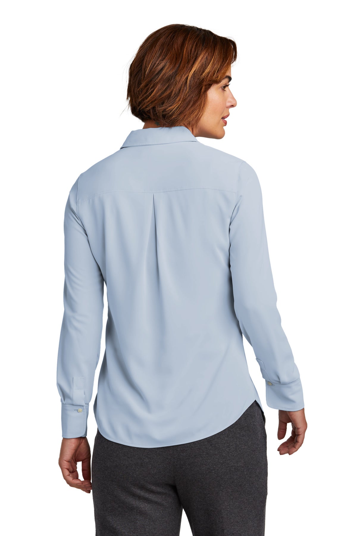 Brooks Brothers Women's Full-Button Satin Blouse. BB18007 Brooks Brothers