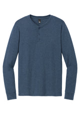 District Mens Perfect Tri Long Sleeve Henley DT145 District