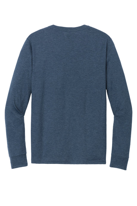 District Mens Perfect Tri Long Sleeve Henley DT145 District