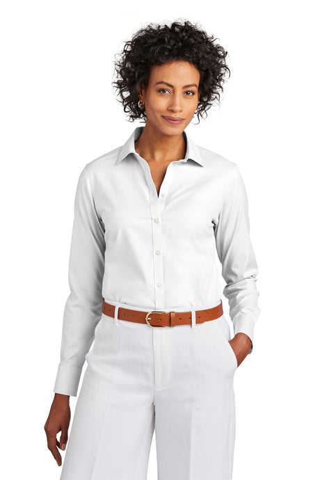 Brooks Brothers Women's Wrinkle-Free Stretch Pinpoint Shirt. BB18001 Brooks Brothers