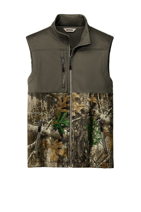 Russell Outdoors Men's Realtree Atlas Colorblock Soft Shell Vest. RU604 Russell Outdoors