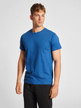 Hummel Men's Red Basic Short Sleeve T-Shirt Hummel