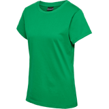 Hummel Women's Red Basic Short Sleeve T-Shirt Hummel