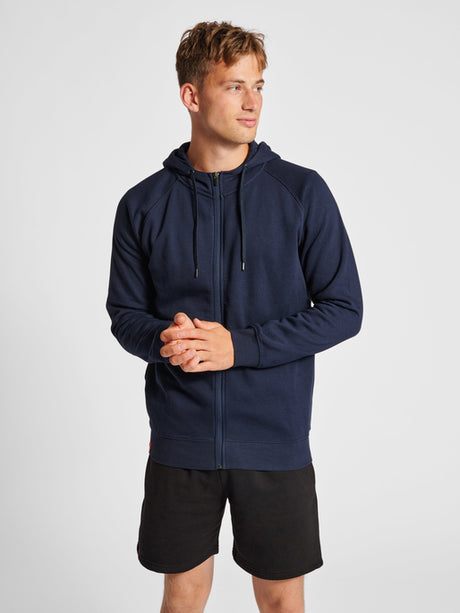 Hummel Men's Red Classic Zip Hoodie Hummel