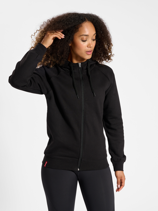 Hummel Women's Red Classic Zip Hoodie Hummel