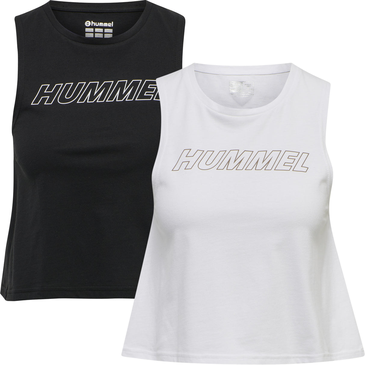 Hummel Women's Te Cali Crop Cotton Tank Top 2-Pack Hummel
