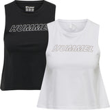 Hummel Women's Te Cali Crop Cotton Tank Top 2-Pack Hummel