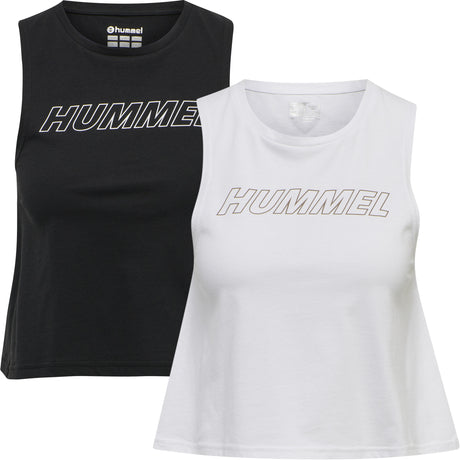 Hummel Women's Te Cali Crop Cotton Tank Top 2-Pack Hummel