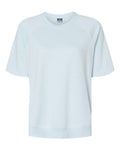 MV Sport Women's French Terry Short Sleeve Crewneck Pullover MV Sport