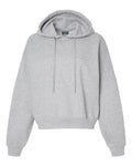 MV Sport Women's Sueded Fleece Crop Hooded Sweatshirt MV Sport