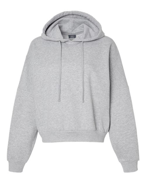 MV Sport Women's Sueded Fleece Crop Hooded Sweatshirt MV Sport