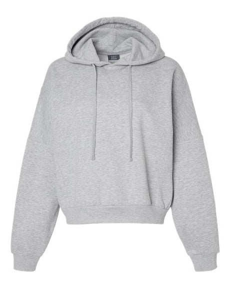 MV Sport Women's Sueded Fleece Crop Hooded Sweatshirt MV Sport