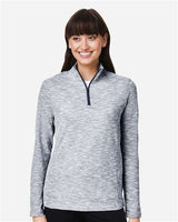 North End Women's Eclipse Jacquard Quarter-Zip Pullover-3