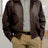 Burk's Bay Men's Buffed Bomber Brown Burk's Bay