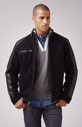 Burk's Bay Men's Wool & Leather Racing Style Jacket Burk's Bay