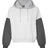 MV Sport Women's Sueded Fleece Colorblocked Crop Hooded Sweatshirt MV Sport
