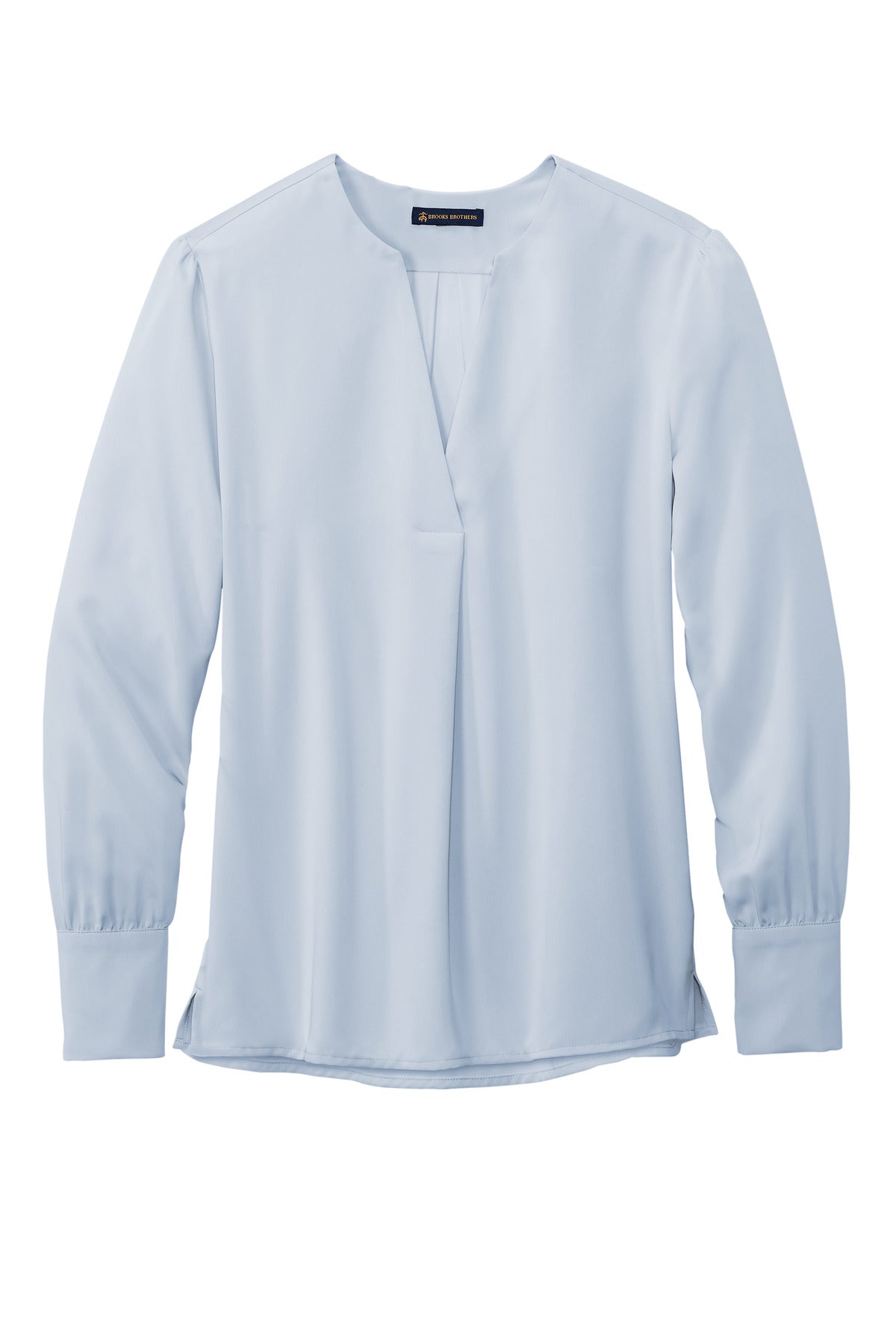 Brooks Brothers Women's Open-Neck Satin Blouse. BB18009 Brooks Brothers