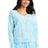 Port & Co Women's   Beach Wash   Cloud Tie-Dye V-Neck Sweatshirt LPC140V