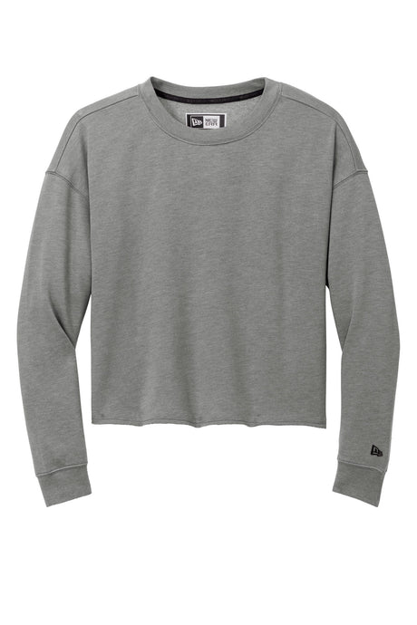 New Era Ladies Tri-Blend Fleece Crop Crew. LNEA514 New Era