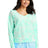Port & Co Women's   Beach Wash   Cloud Tie-Dye V-Neck Sweatshirt LPC140V