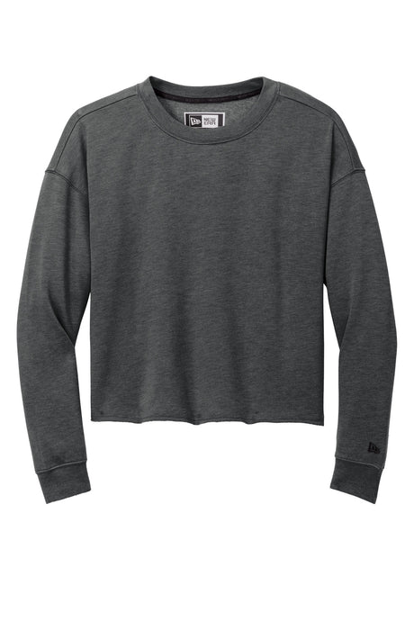 New Era Ladies Tri-Blend Fleece Crop Crew. LNEA514 New Era