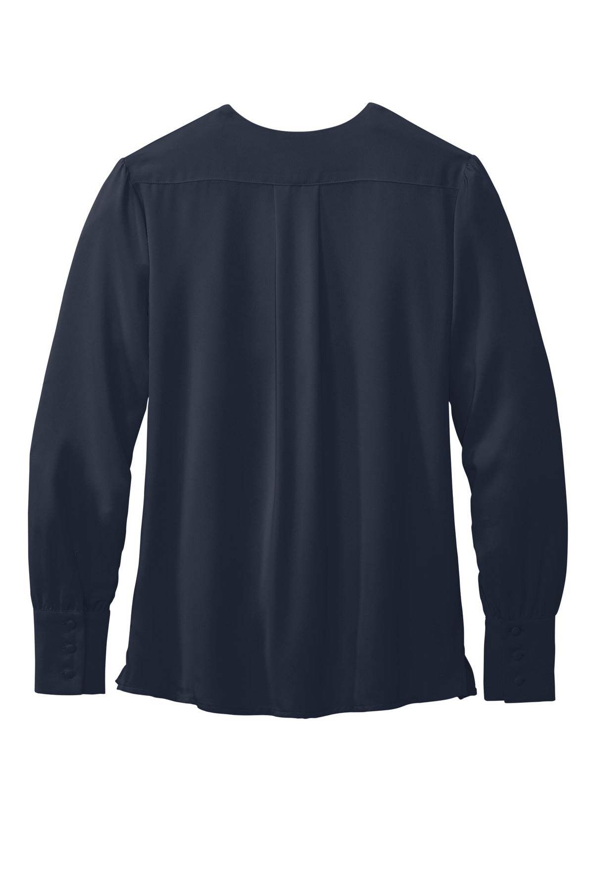 Brooks Brothers Women's Open-Neck Satin Blouse. BB18009 Brooks Brothers