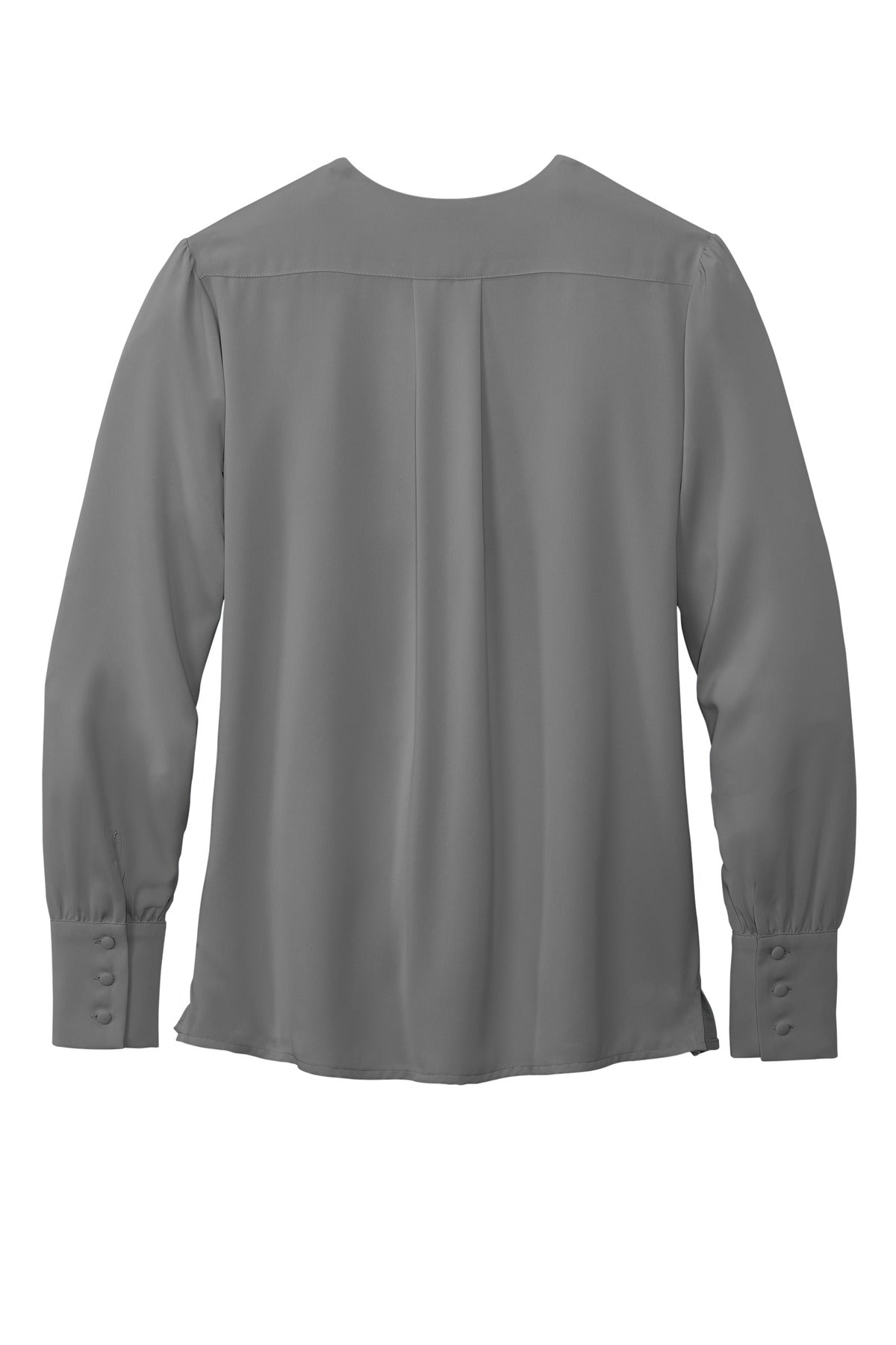 Brooks Brothers Women's Open-Neck Satin Blouse. BB18009 Brooks Brothers