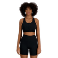 New Balance Women's Sleek Medium Support Front Zip Bra Womens Apparel Bras & Underwear